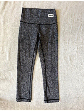 lululemon athletica Heathered Gray Ankle Leggings Logo Women's 19.4" Inseam